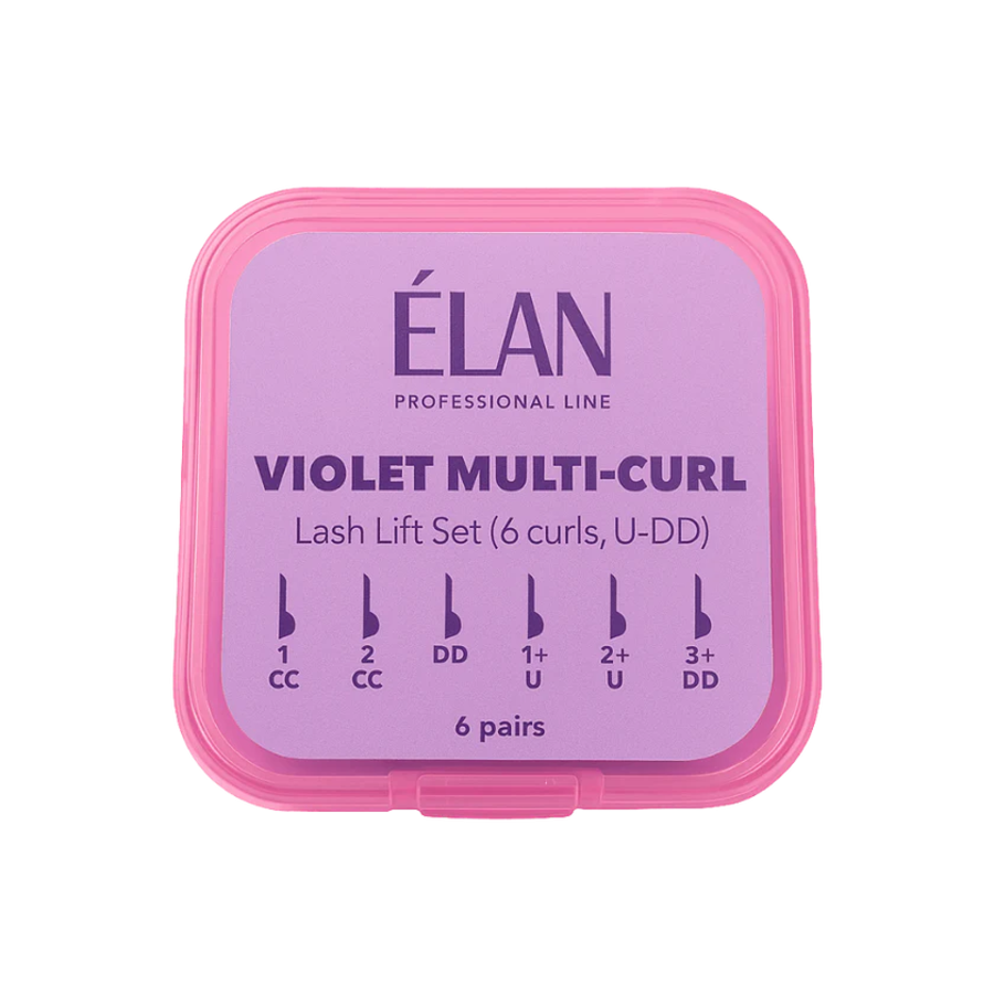 Lash Lift Silicone Pads Set «VIOLET MULTI-CURL» with U-DD Curls
