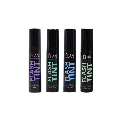 Direct Color Eyebrow Tinting Kit «FLASH TINT» – 4 Shade Professional Set