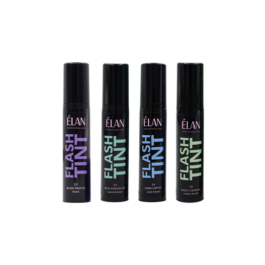 Direct Color Eyebrow Tinting Kit «FLASH TINT» – 4 Shade Professional Set