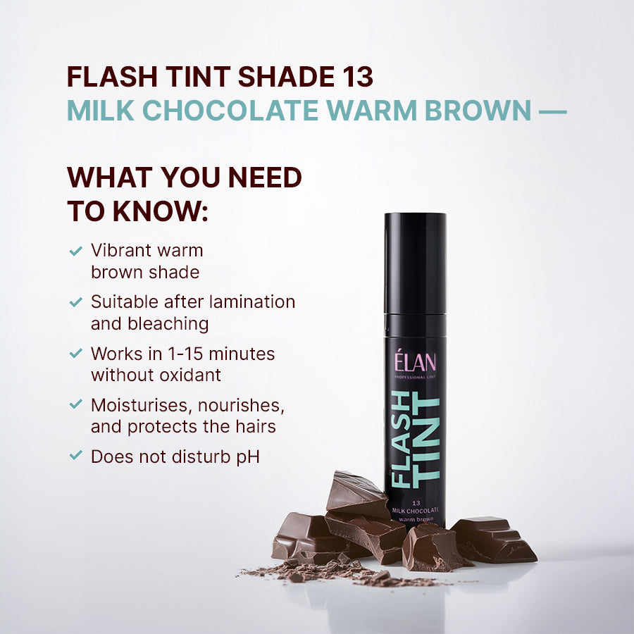 «FLASH TINT» Brow and Lash Tint 13 Milk Chocolate (Warm Brown)