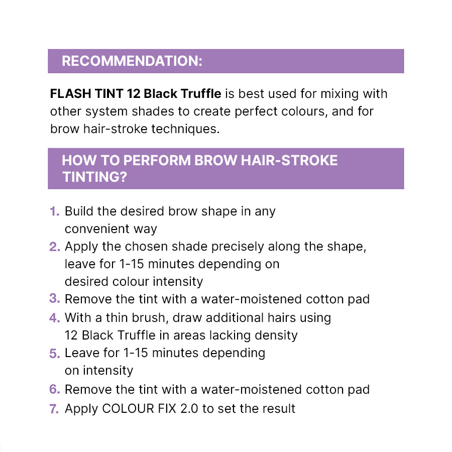 «FLASH TINT» Brow and Lash Tint 12 Black Truffle (Black)