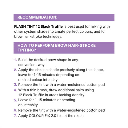 «FLASH TINT» Brow and Lash Tint 12 Black Truffle (Black)