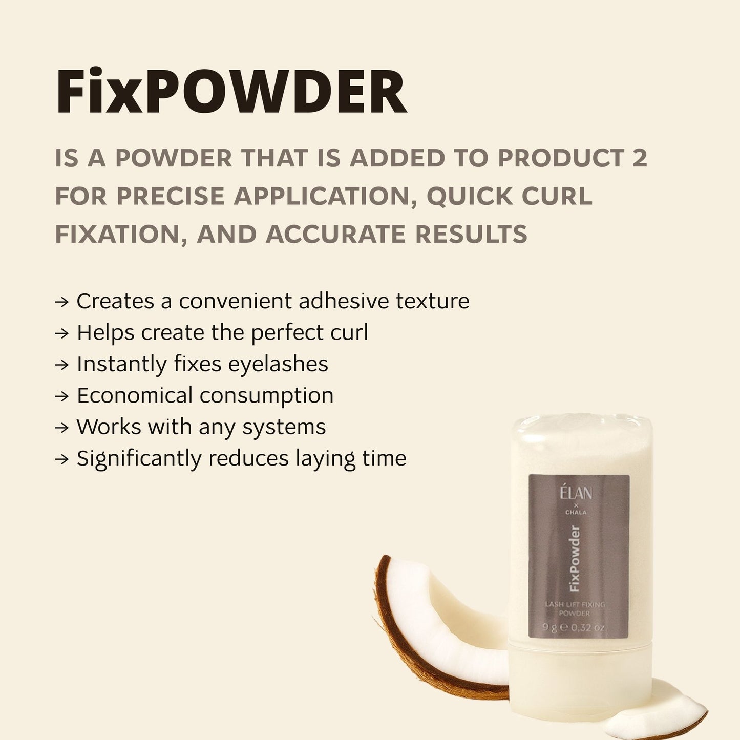 «FixPowder» Lash Lift Fixing Powder