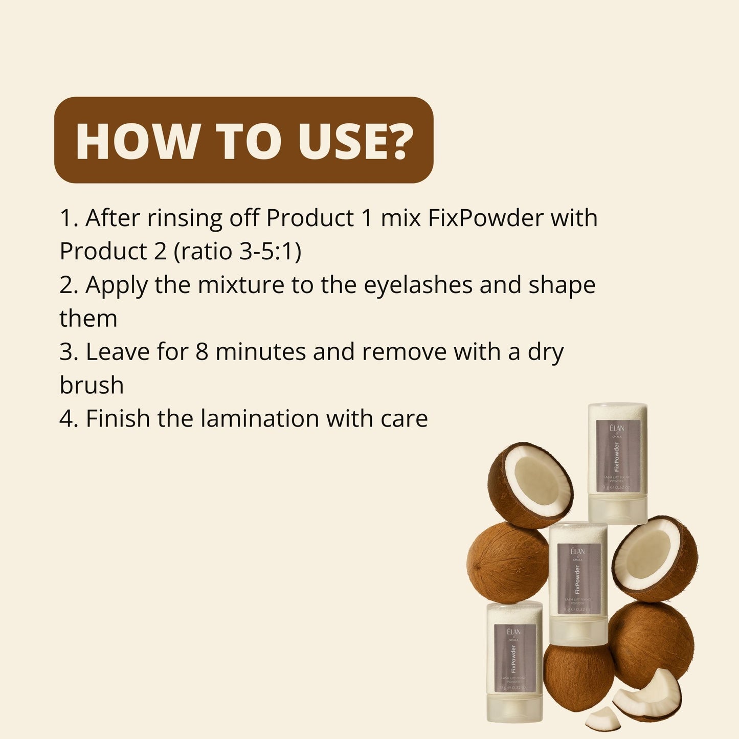 «FixPowder» Lash Lift Fixing Powder