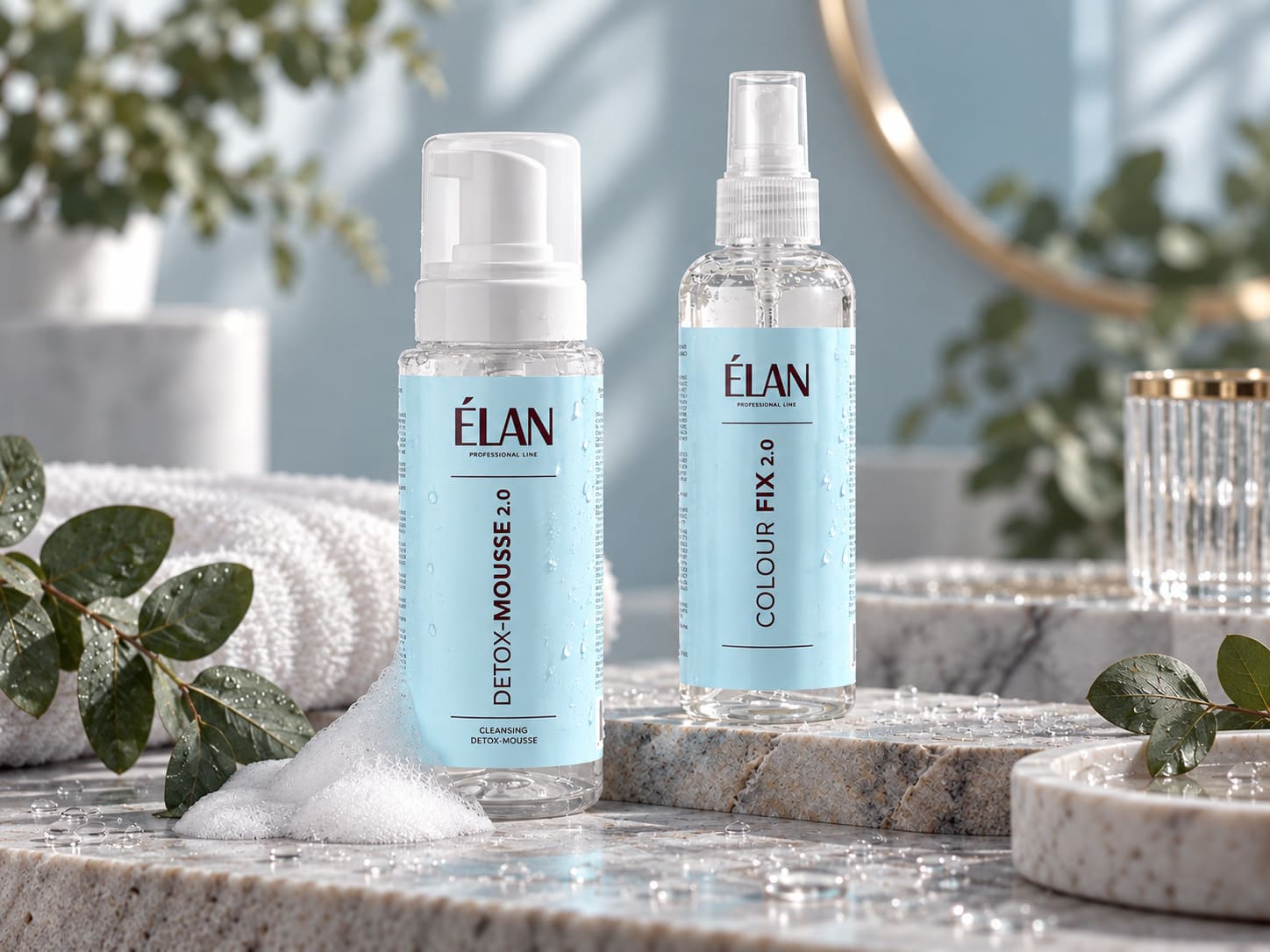 ÉLAN cleansing foams and toners for brows and lashes