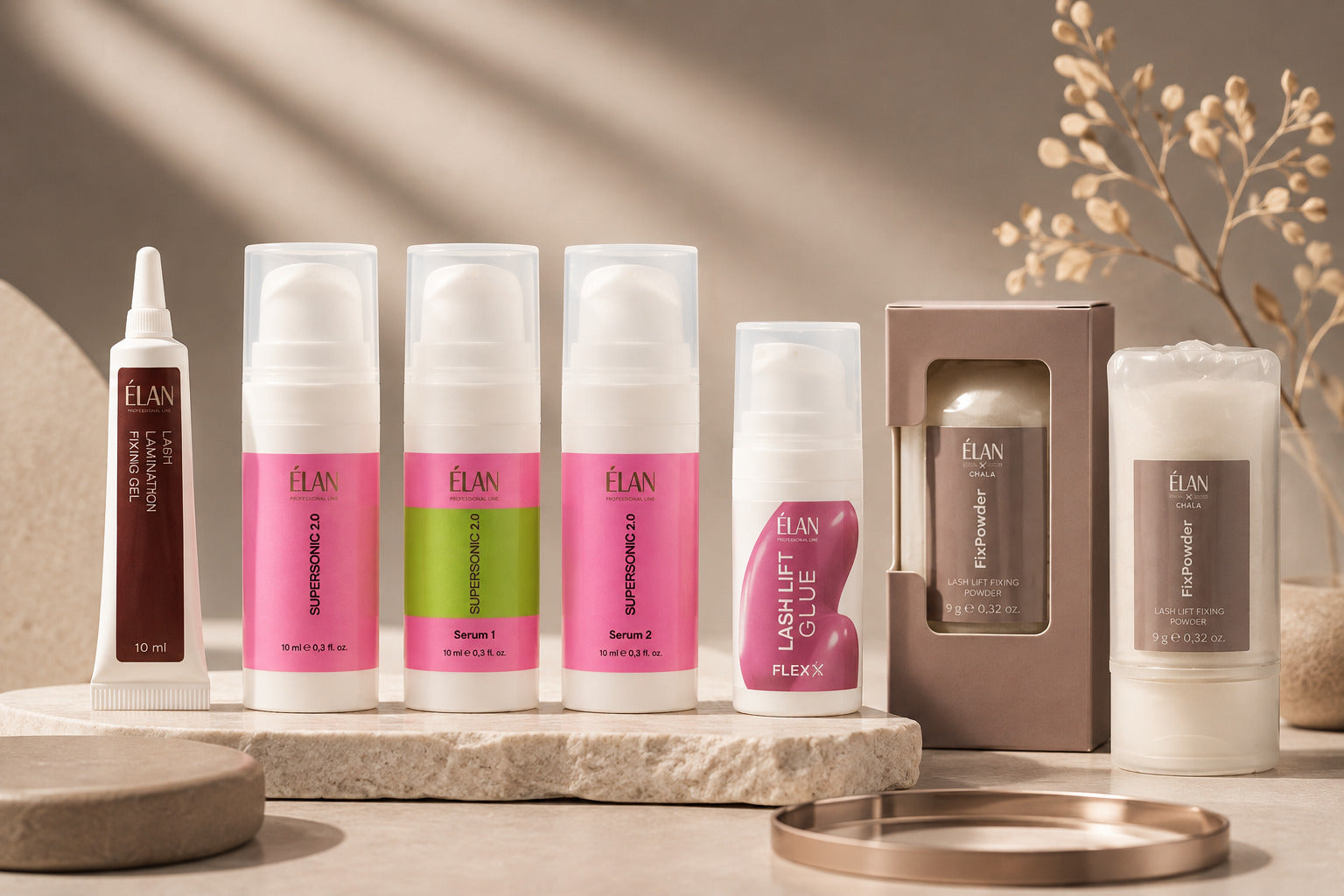 ÉLAN products for professional lash lifting and lamination